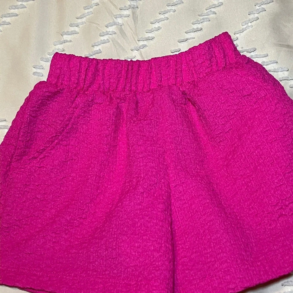 Cat & Jack Wonder Nation Kids XS 4-5 Pink Rainbow Fruit Shirt Shorts Set